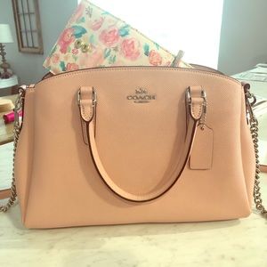 Coach Sage Carry All and off brand wallet.